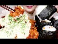 【咀嚼音】チキン南蛮 たっぷりタルタルソース おにぎりを食べる【ASMR / EATING SOUNDS / MUKBANG / NO TALKING】