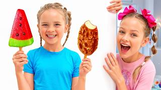 Maya and Mary Choose Yummy Ice Pops for a Sweet Adventure!