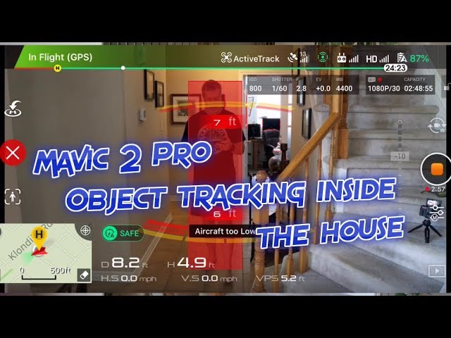 Can the Mavic 2 Pro track you and fly around inside your house?