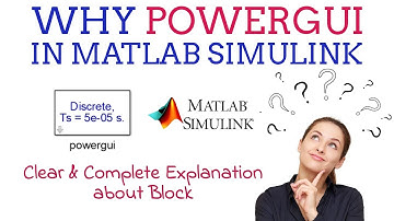 Why Powergui in Matlab Simulink |What is powergui block | Learn Powergui  |How to use powergui