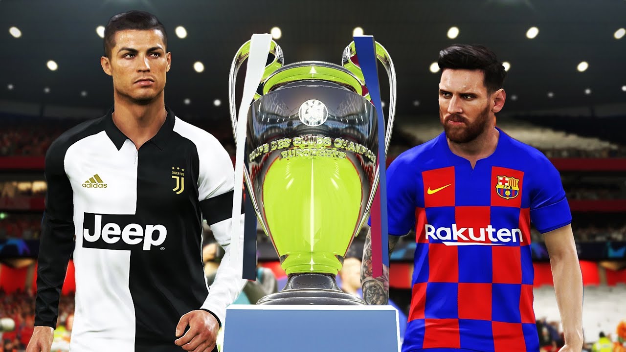 Pes 2019 Barcelona Vs Juventus Final Uefa Champions League 20192020 Messi Vs Ronaldo