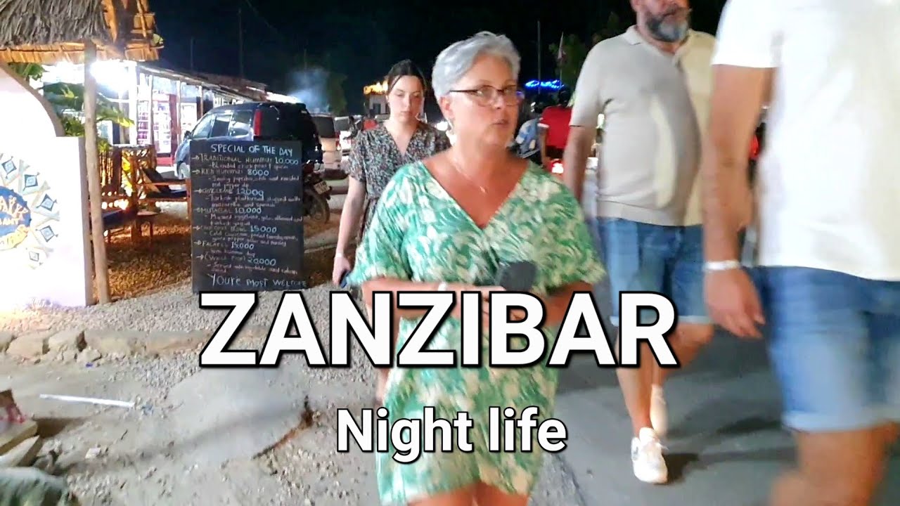 ZANZIBAR NIGHTLIFE A PARADISE WALKING TOUR PAJE STREET AT NIGHT