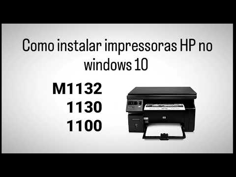 Instalar M1132 HP no WINDOWS 10 - RESOLVIDO NOV/22 -