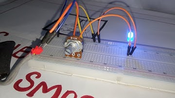 Control your LED brightness with 10k potentiometer(also control power supply) # SCIENCE SMASH