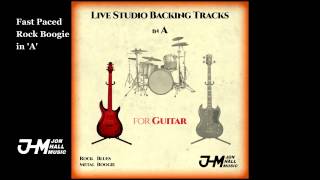 Fast Paced Rock Boogie in 'A' - Guitar Backing Track chords