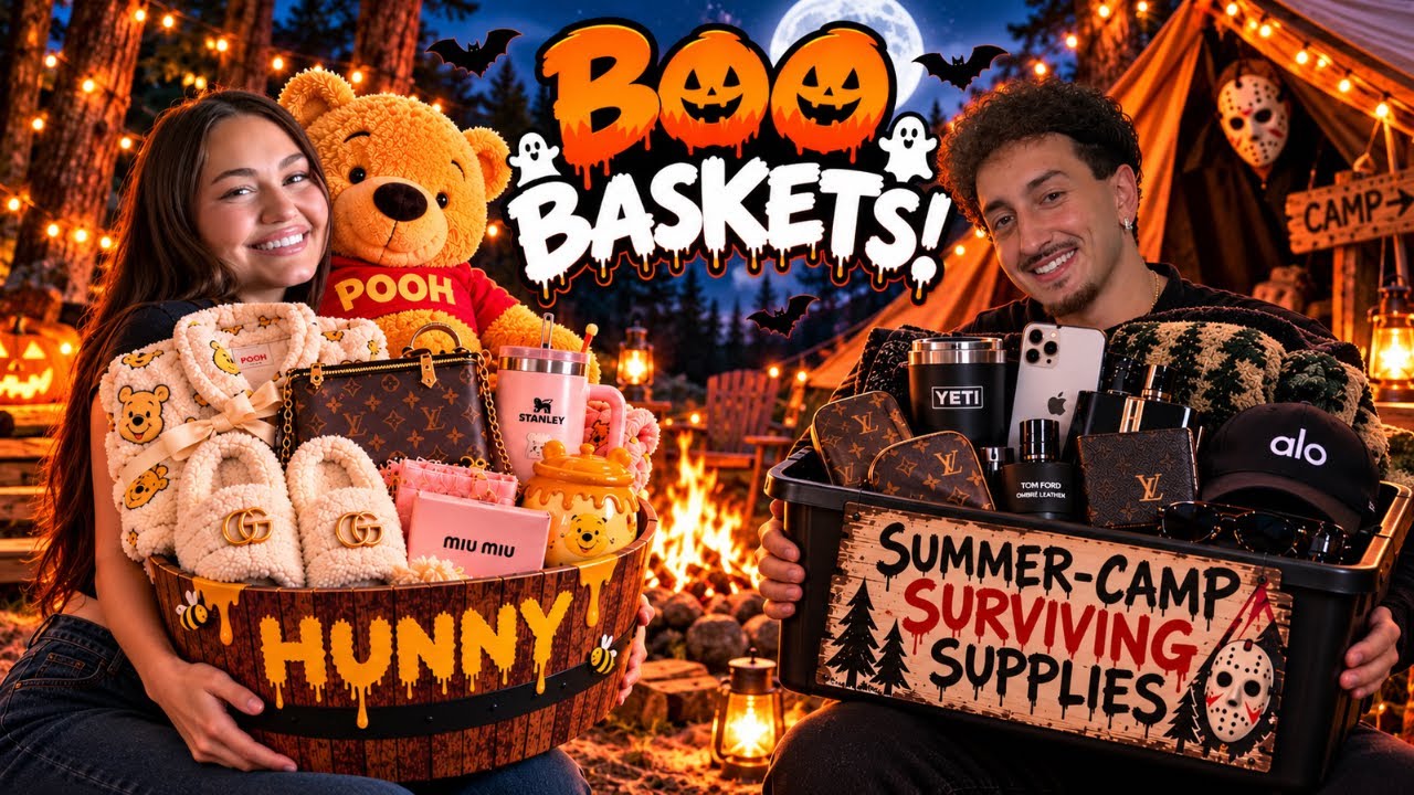 MAKING EACH OTHER ULTIMATE BOO BASKETS!!
