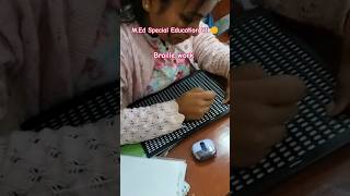 Braille work , M.Ed Special Education VI #braille #bhu #education #inclusiveeducation #campuslife