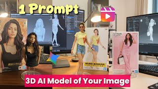 3D AI Action Model Photo Edit Tutorial using Gemini Nano Banana | Prompt Viral Instagram Reels