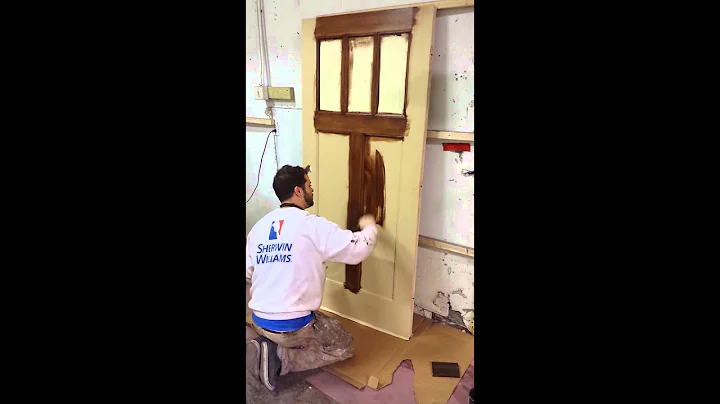 DIY Gel Staining Exterior FiberGlass Door