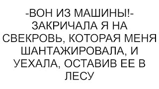 видео: -Вон из машины!- закричала я на свекровь, которая меня шантажировала, и уехала, оставив ее в лесу картинка: -Вон из машины!- закричала я на свекровь, которая меня шантажировала, и уехала, оставив ее в лесу