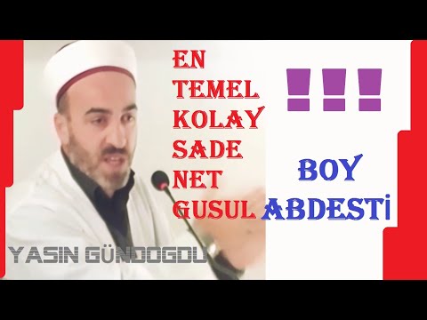 EN KOLAY - EN BASİT ! 1 dk 52 sn' de GUSÜL Abdesti Nasıl Alınır !?