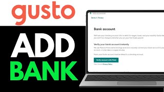 How To Add Bank In Gusto 2025 (EASILY)