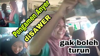 PENGAMEN ANYER// ga boleh turun sama panitia rombongan sebelum nyanyi solawat