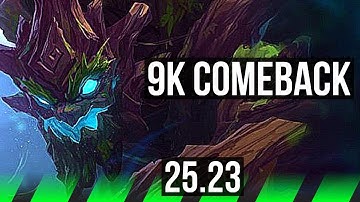 MAOKAI vs KINDRED (JGL) | 9k comeback, 500+ games | KR Master | 25.23