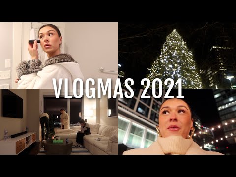 VLOGMAS DAY 4: christmas market in the city, sleek bun tutorial, hanging with friends!
