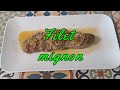 Filet mignon de porc entier. Whole pork tenderloin.