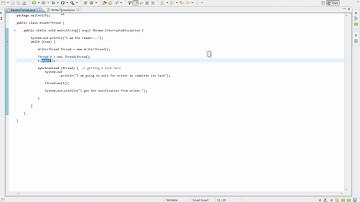 Java interview question and answer what is wait and notify in thread