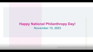 Happy National Philanthropy Day from Women's College Hospital Foundation!