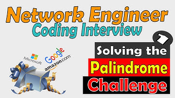 Interview Question - Palindrome string Solution #1