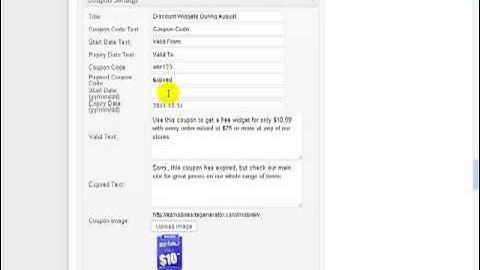 EzMobileSiteGenerator - Creating coupons for  mobile websites