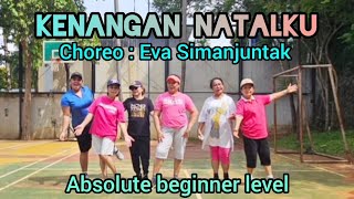 KENANGAN NATALKU line dance//Absolute beginner//Choreo: Eva Simanjuntak//AMAZING SQUAD 🤩