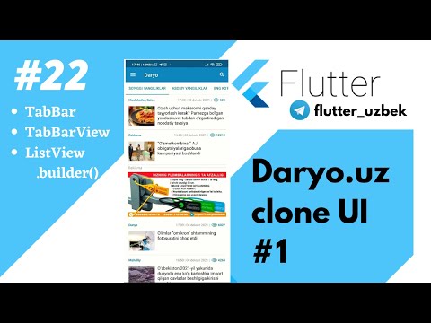 22 - Flutter UI | Daryo.uz clone #1