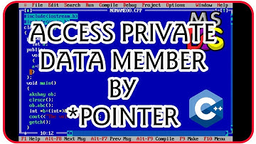 ACCESS PRIVATE DATA MEMBERS BY *POINTERS*