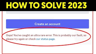 how to fix discord ultra rare error || discord rare error problem solve 2023 by K A C - TECH 1,155 views 7 months ago 1 minute, 20 seconds