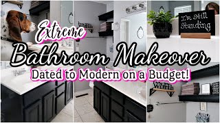 NEW *2023* EXTREME BATHROOM MAKEOVER ON A BUDGET | FROM DATED TO MODERN | DIY HOME PROJECTS CHEAP