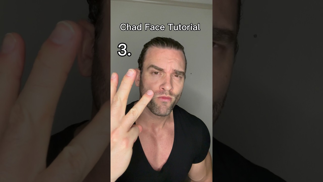 CHAD FACE #tutorial #shorts 