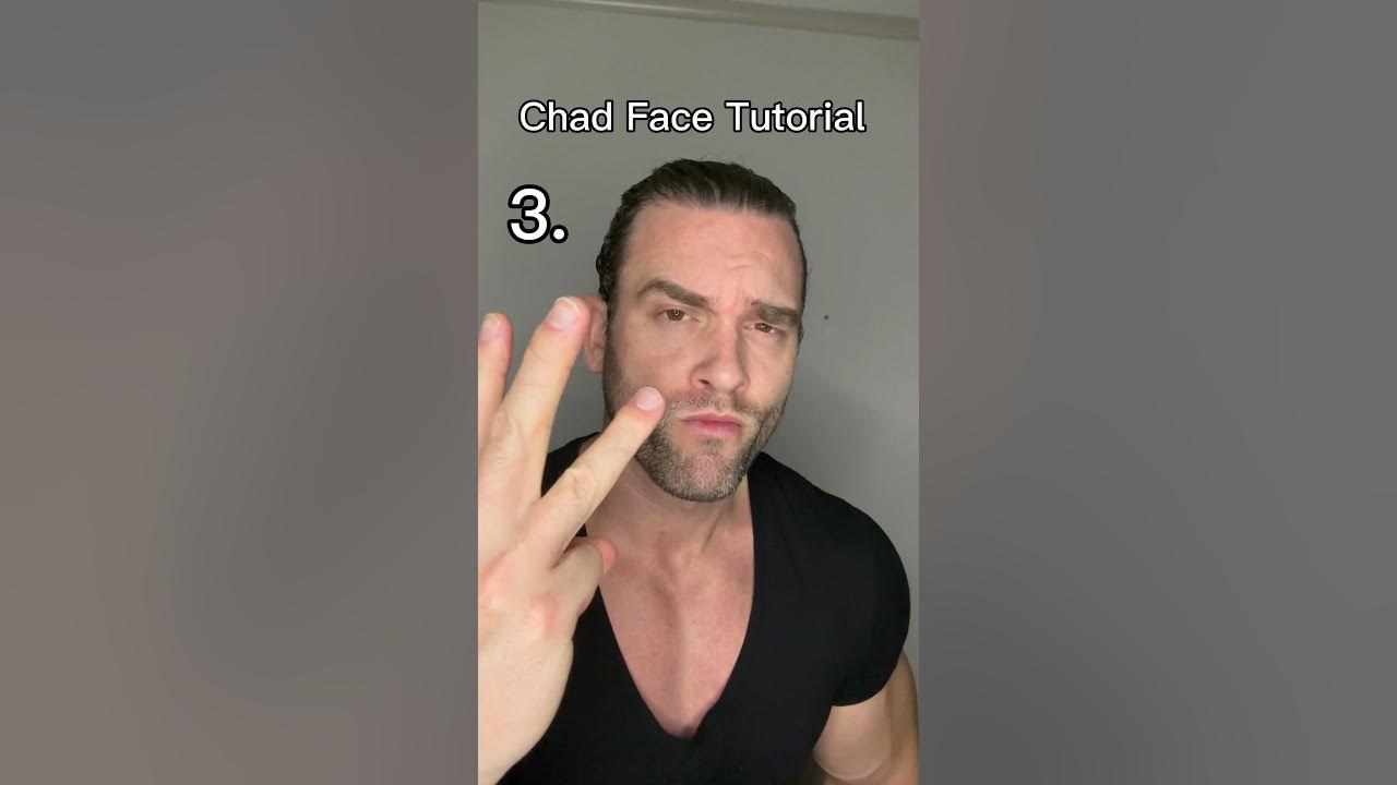 Chad Face Tutorial! Comment if you need help! #chadface #chadfacetutor