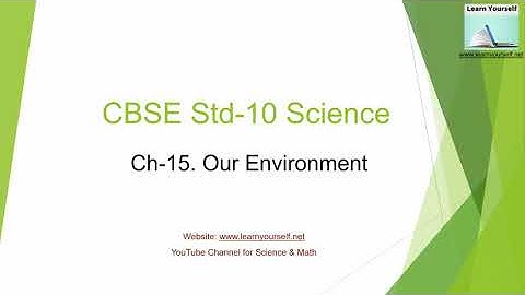 CBSE Std-10 Science Ch-15 ||Our Environment || Food pyramid, food web, ozone depletion ||NEET JEE