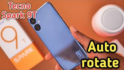 Auto Rotate Screen In Tecno Spark 9T, Rotate Screen Setting In Tecno Spark 9T,
