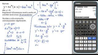 Matematik 5000  3c Uppgift 3395 a Algebraisk lösning för reviderad ämnesplan 2021 v3
