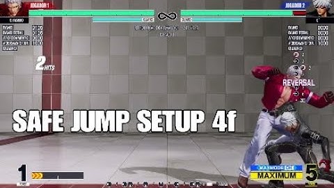 KOF XV: OROCHI YASHIRO - 4F Safe Jump Setup (Corner)