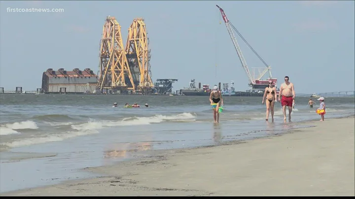 Film crew working on Golden Ray documentary in St....