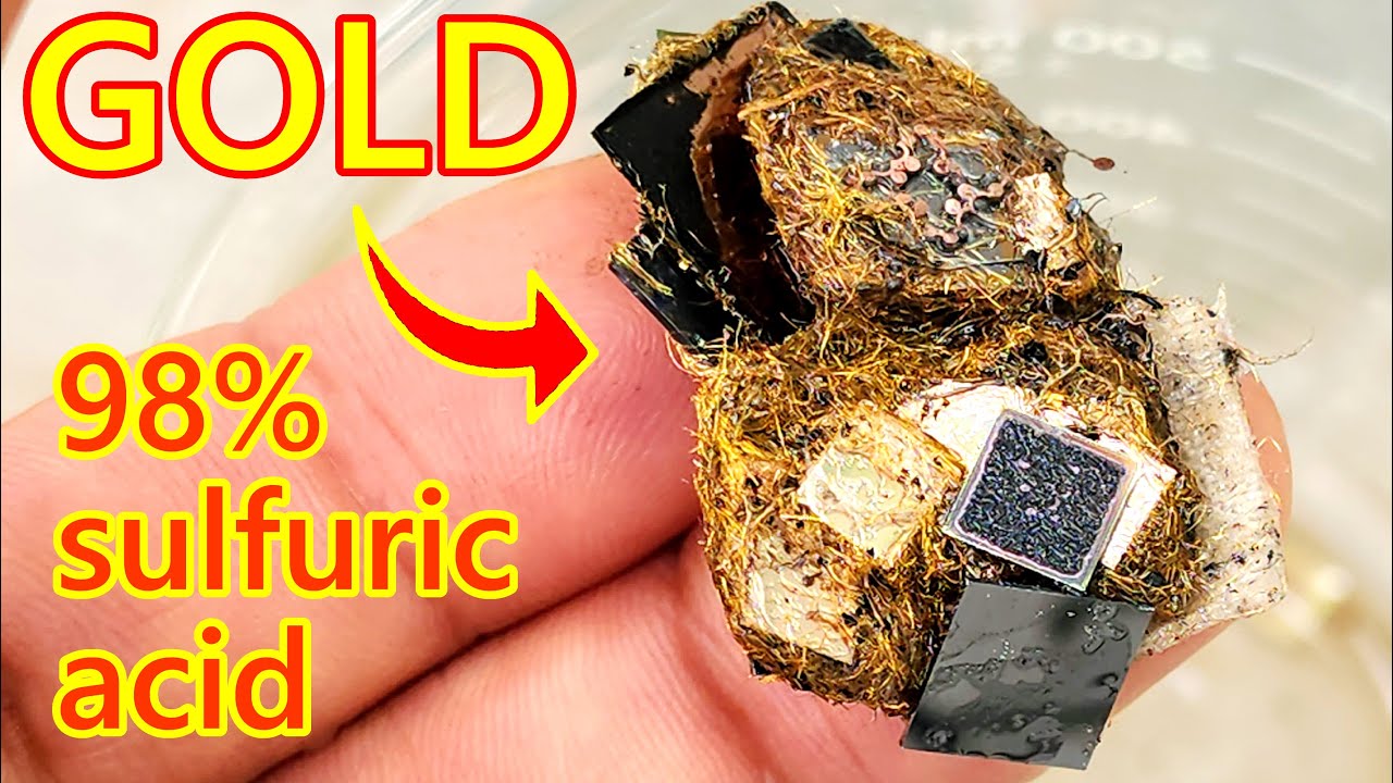 Gold Recovery from IC BGA Chips Using Sulfuric Acid – Safe & Effective Method! 💥💰