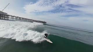 01/03/25 Crystal Pier Pacific Beach San Diego Surf Raw Unedited Drone Surfing Footage