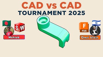 CAD Speedmodeling Tournament! - MATCH 8 - Battle 1 - WORLD CHAMPIONSHIP 2025 - SOLIDWORKS vs FUSION