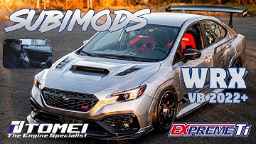 Subimods VB WRX 2022+ TOMEI Expreme Ti  Full Titanium Muffler Single and Dual