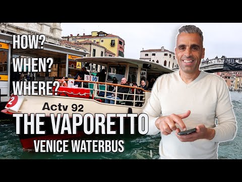 Video: Offentlig transport i Venedig: Vaporettoen