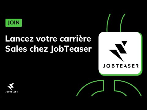 Lancez votre carrière sales chez @JobTeaser France  - JOIN