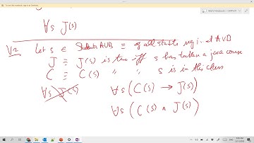 CMPS 211 Feb 11, 9h30 - Predicate Logic Part 2