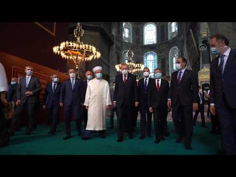 Cumhurbaşkanı Erdoğan ikinci kez Ayasofya Camisi'nde
