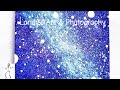 Painting A Galaxy - Purple and Blue Galaxy