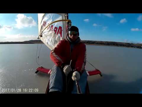 SAIL ICE BOAT Буер в Бердянске 2017г.