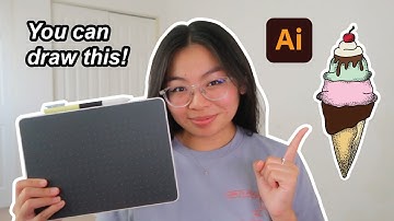 How to Draw an Ice Cream in Adobe Illustrator