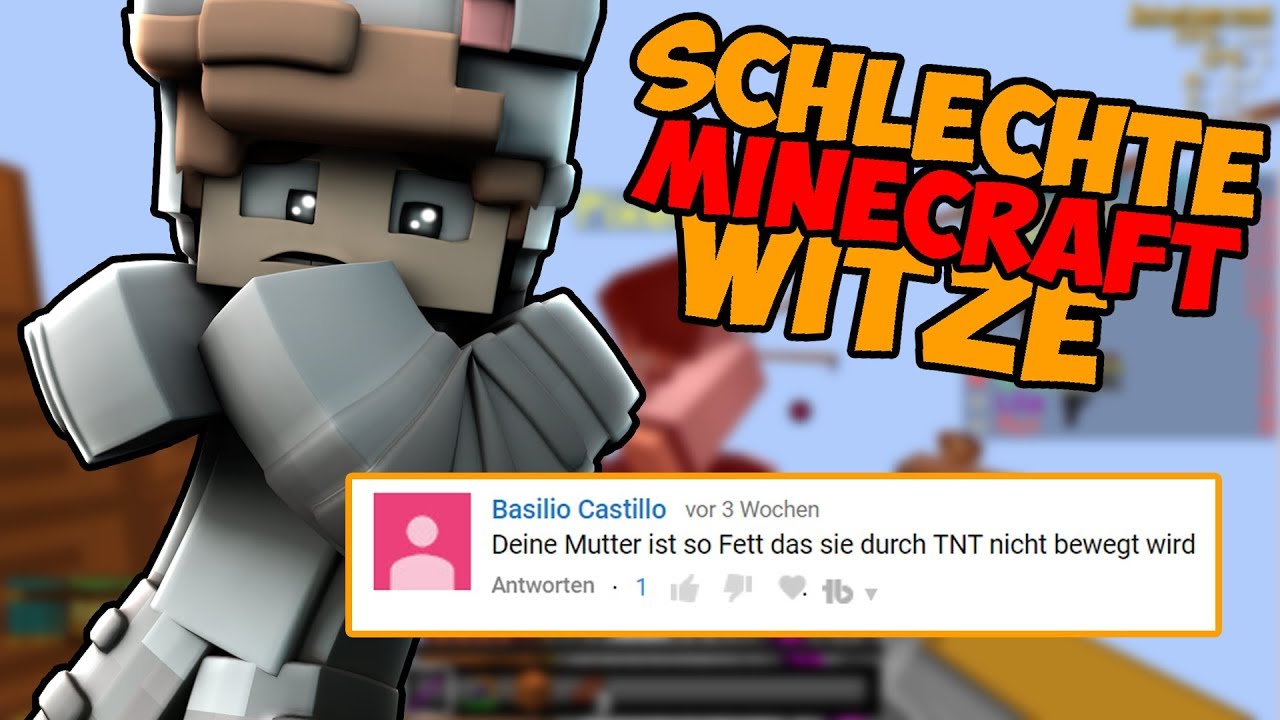 [MEGA WITZIG] Bei jedem Tod schlechten MINECRAFT WITZ erzählen!  Minecraft Witze Lumpi minimichecker