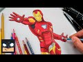 How To Draw Iron Man MK 85 | Draw &amp; Color Tutorial