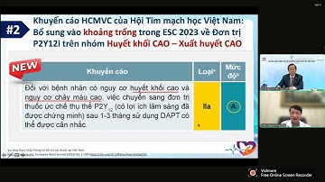 Cập nhật khuyến cáo điều trị Hội chứng vành cấp: từ ESC đến VNHA